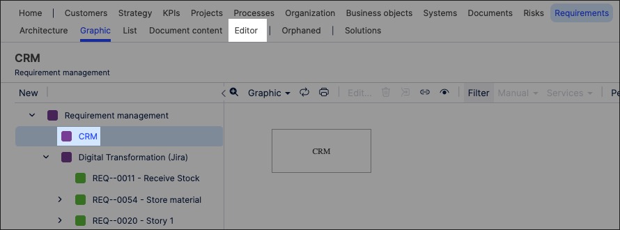 A screenshot showing how to create process graphics in Process Designer.