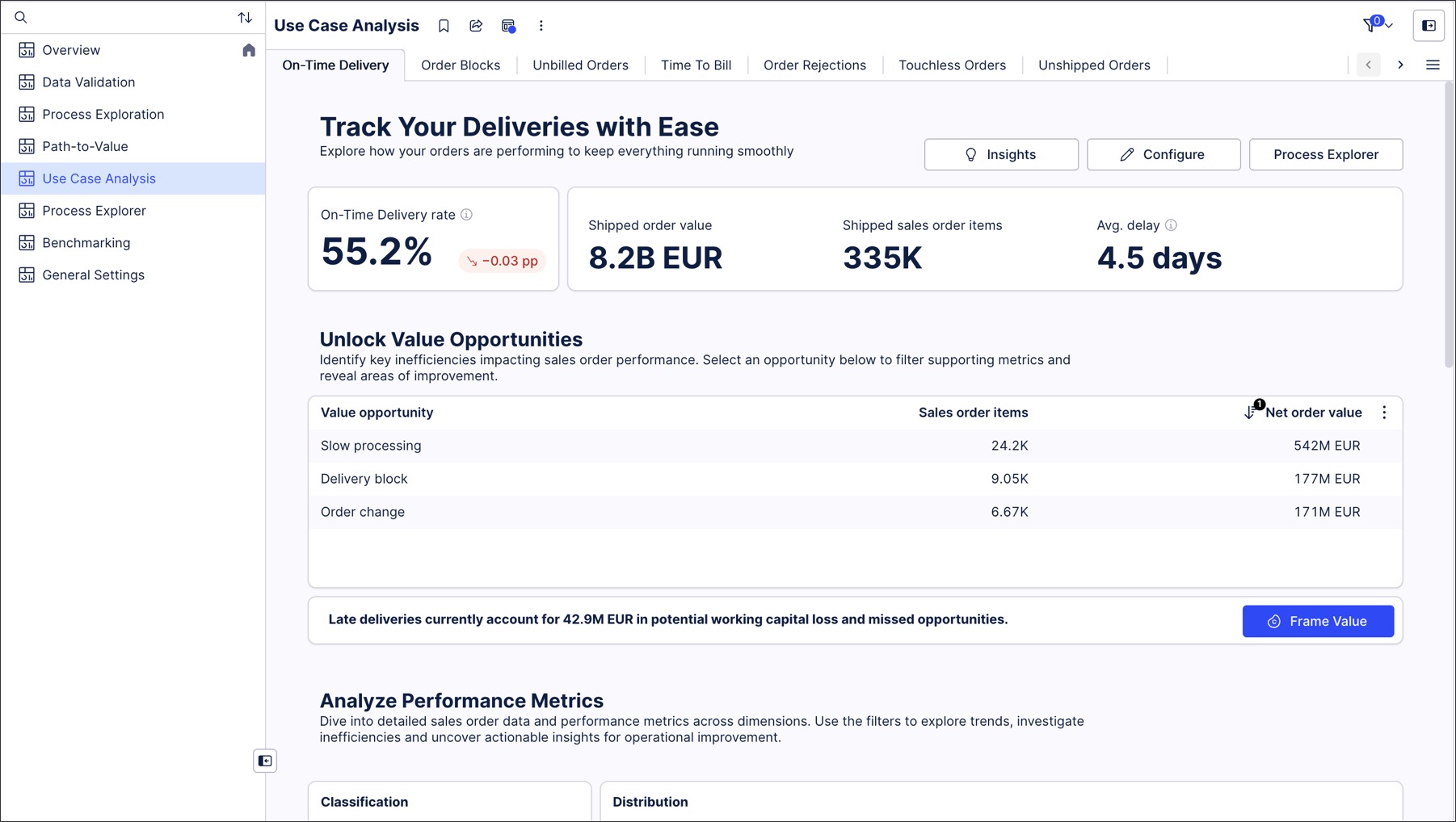 A screenshot showing an example of the new order management starter kit business app.