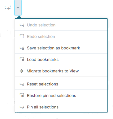 Image showing menu with migrate bookmarks to view option.