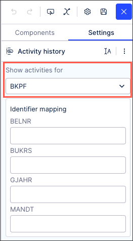 In this example, we are using the BKPF table: