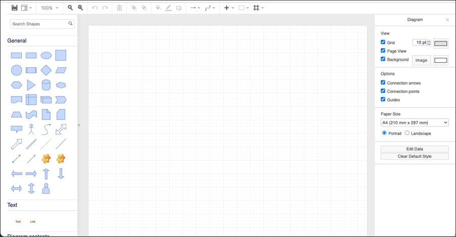 A screenshot showing the graphic editor in Process Designer.