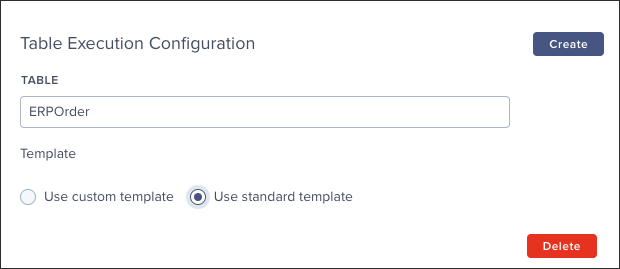 A screenshot showing how to configure a standard view template.