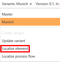 Localize elements