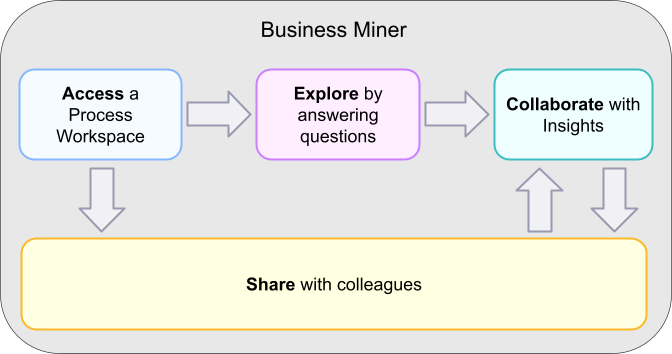 Simplified overview of the Business Miner workflow.