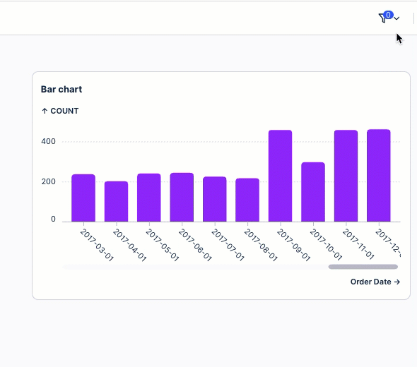 An animated screenshot showing how to set attribute filters in Views.