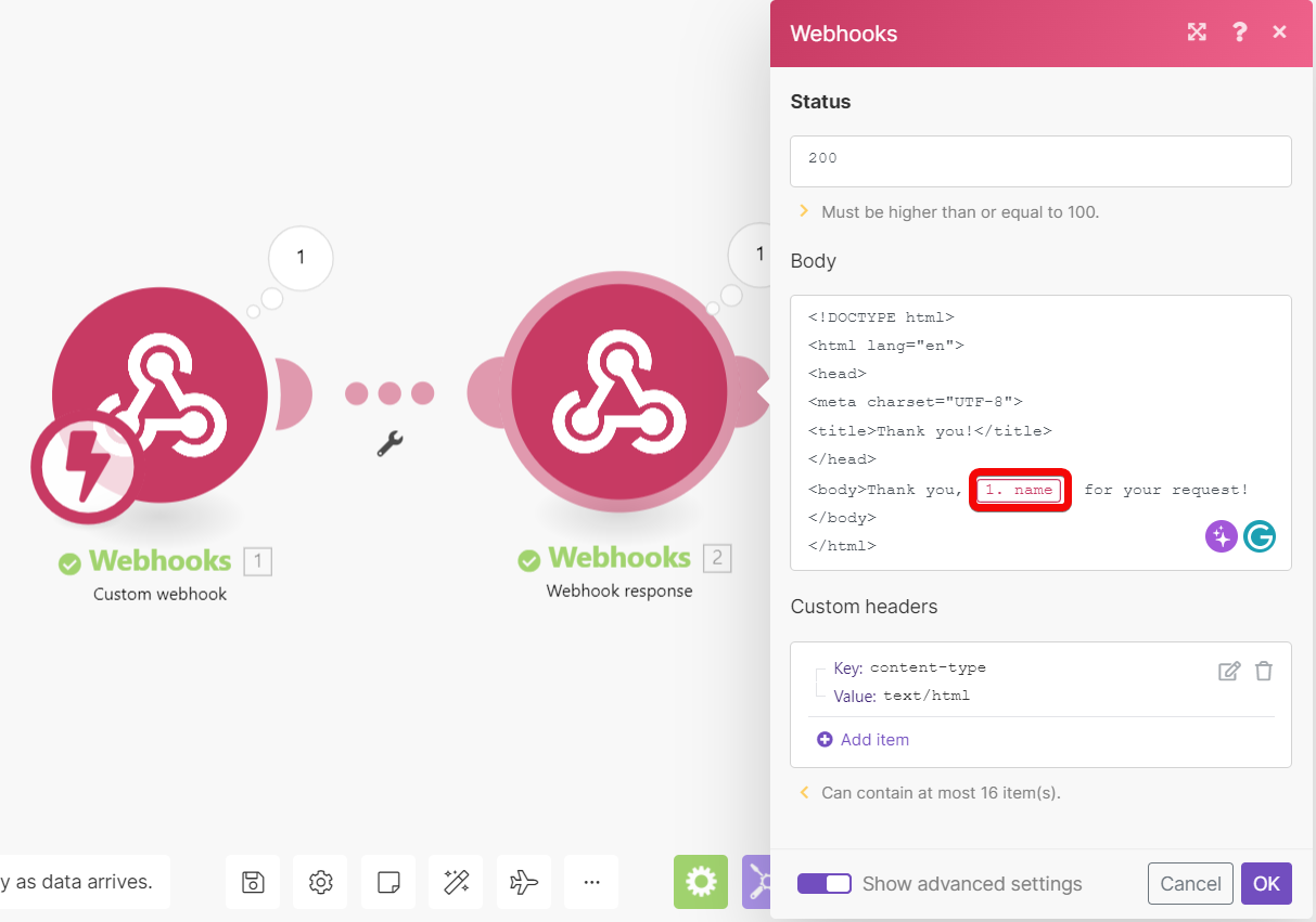 Automate RtbF Processing with Webhook and Open Cloud