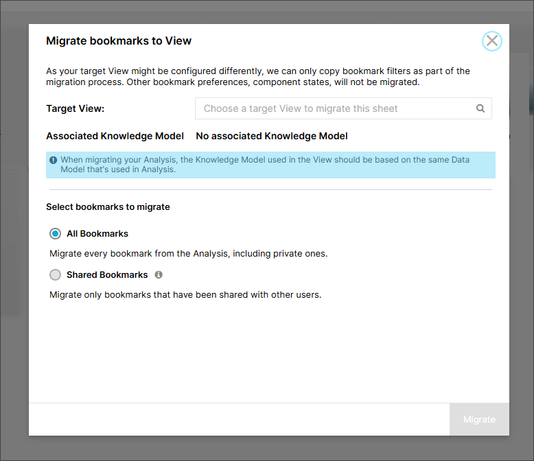 Image showing bookmark migration options