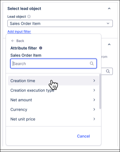 A screenshot showing how to create an event log within a knowledge model.