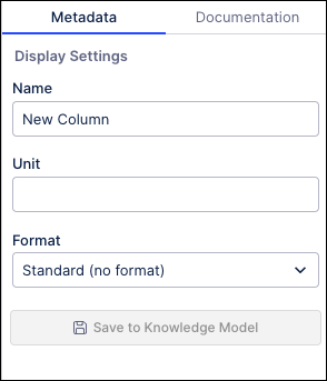 Screenshot of the Display Settings options in the PQL Editor for a new custom KPI.